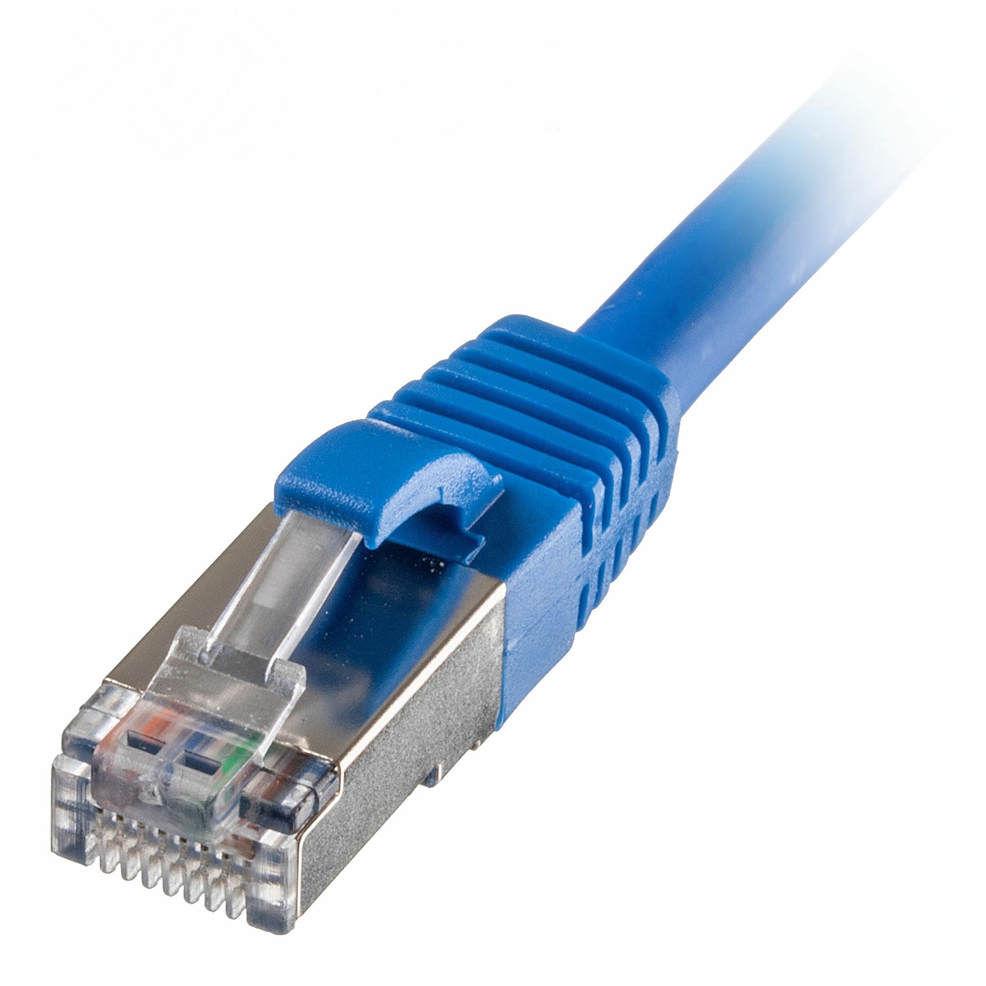 1m CAT6A S/FTP Snagless Network Cable Blue LSZH 26AWG PoE++