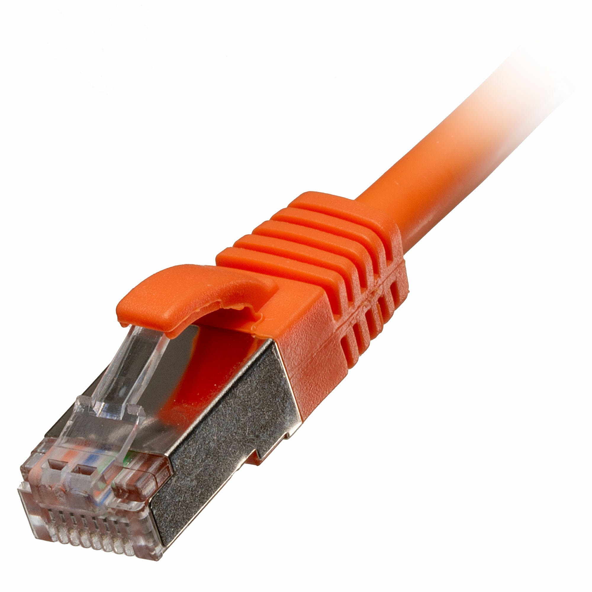 15m CAT6A S/FTP Snagless Network Cable Orange LSZH 26AWG PoE++