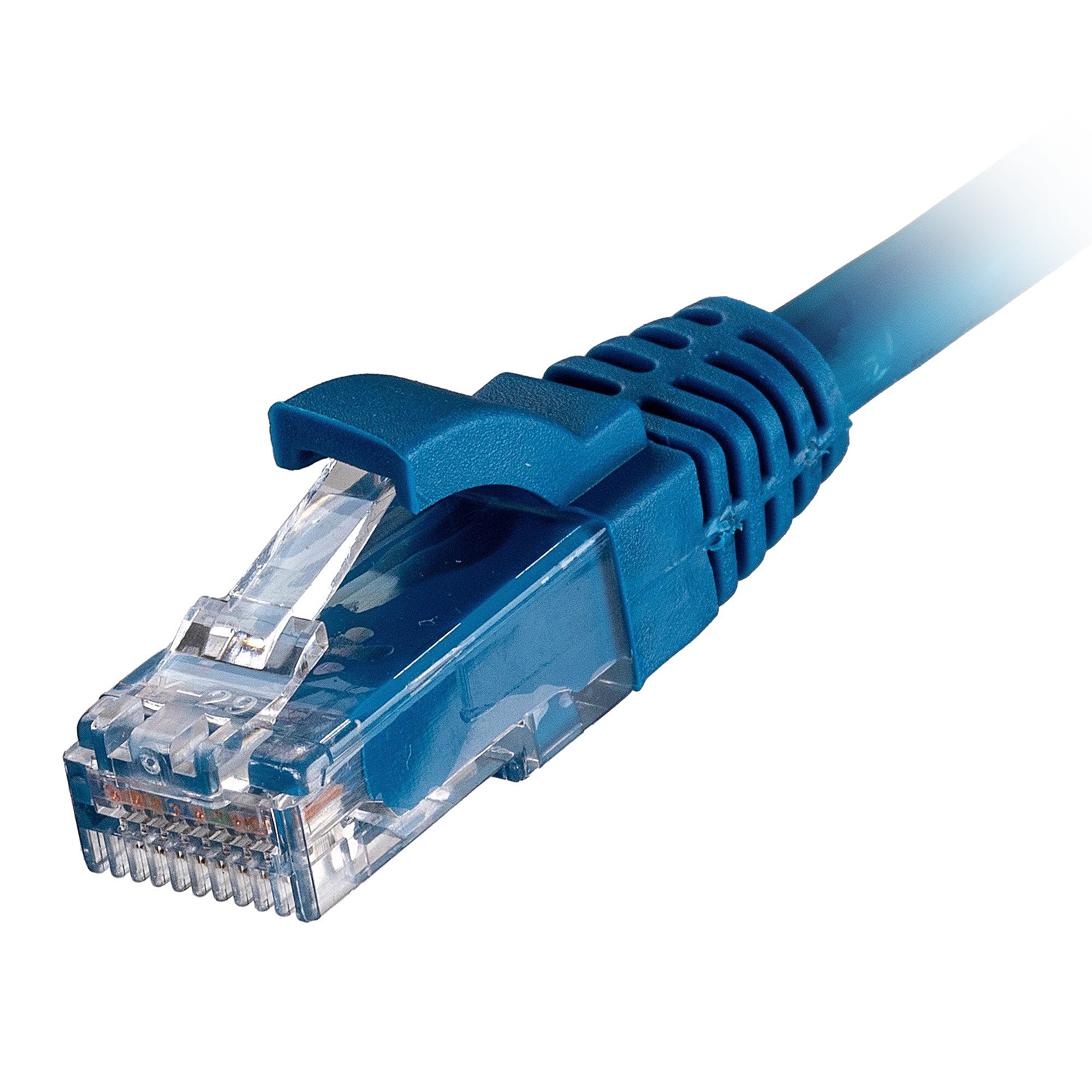0.2m CAT6 U/UTP Snagless Network Cable Blue LSZH 24AWG