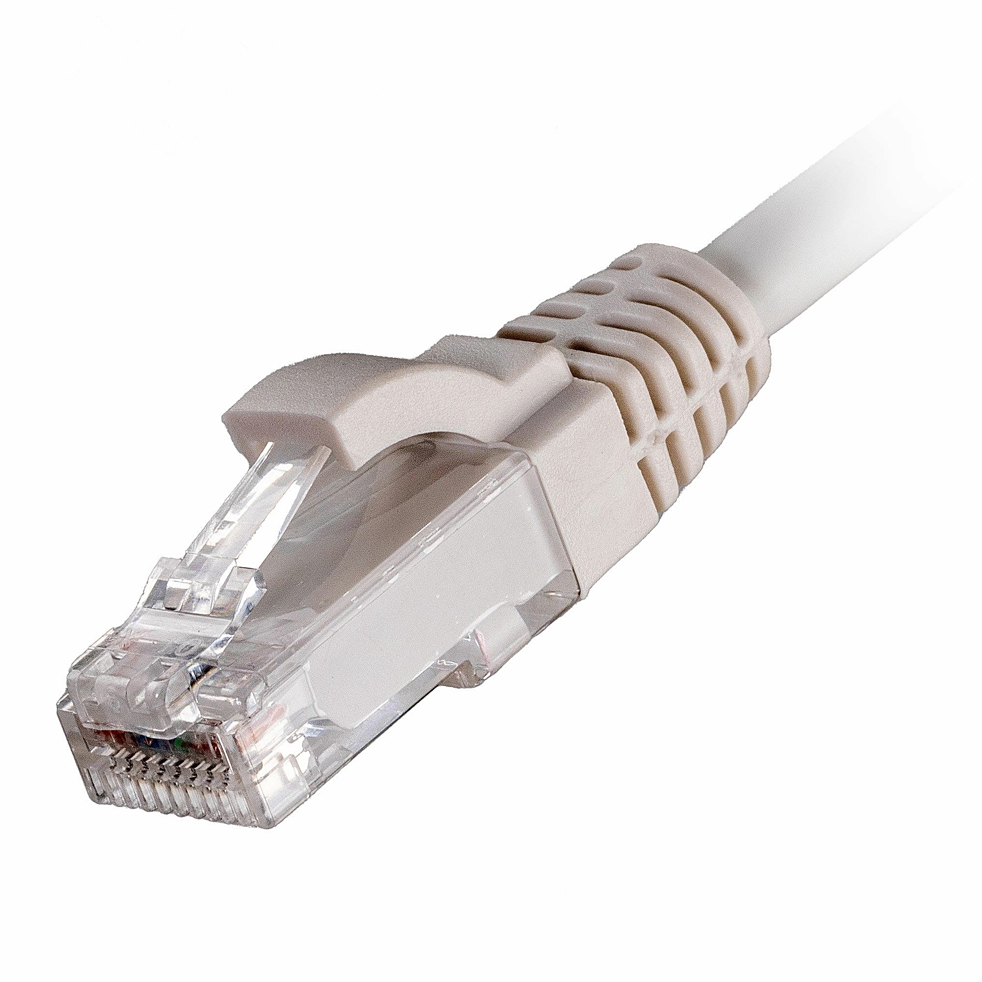 100 Pack 1m CAT6 U/UTP Snagless Network Cables White LSZH 24AWG