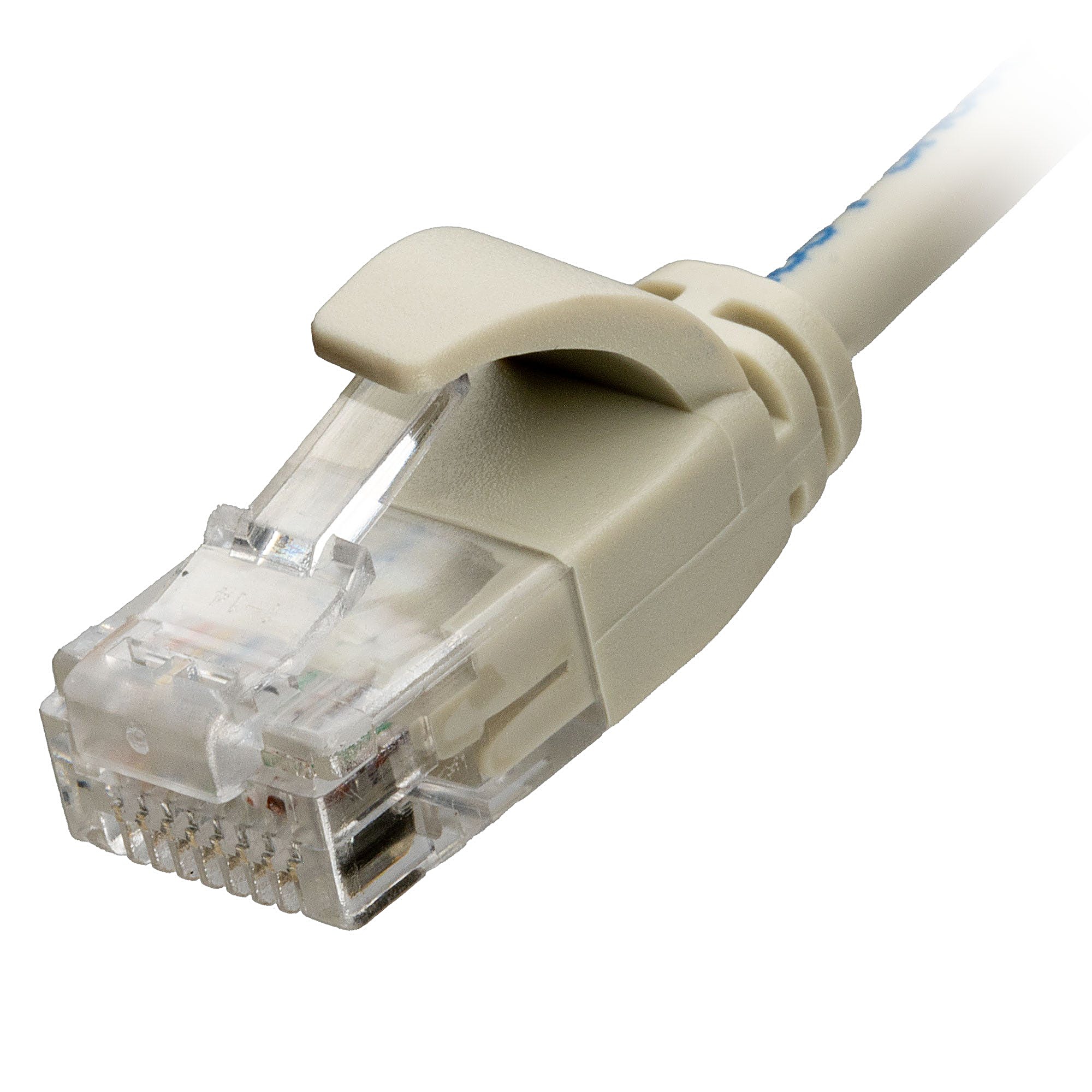 0.25m CAT6 Slim U/UTP Snagless Network Cable Grey LSZH 30AWG