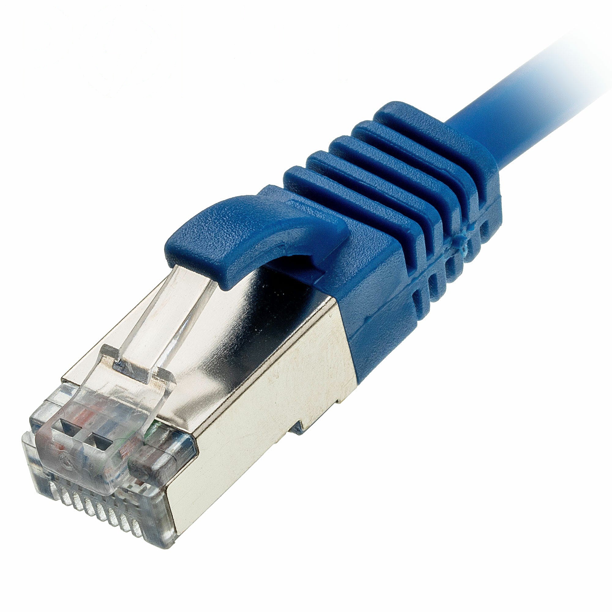 1m CAT6A Slim U/FTP Snagless Network Cable Blue LSZH 30AWG PoE++