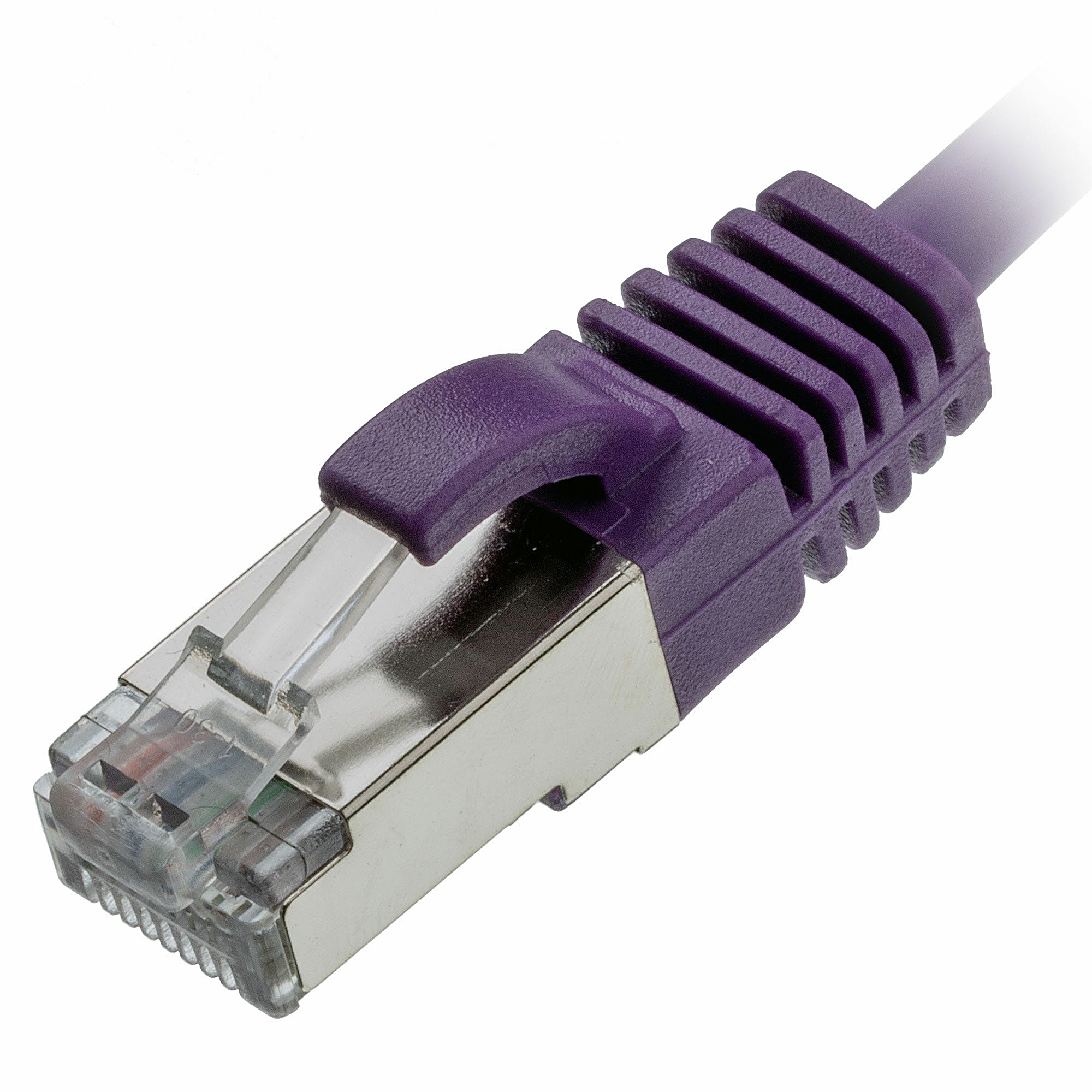 2.5m CAT6A Slim U/FTP Snagless Cable Violet LSZH 30AWG PoE++