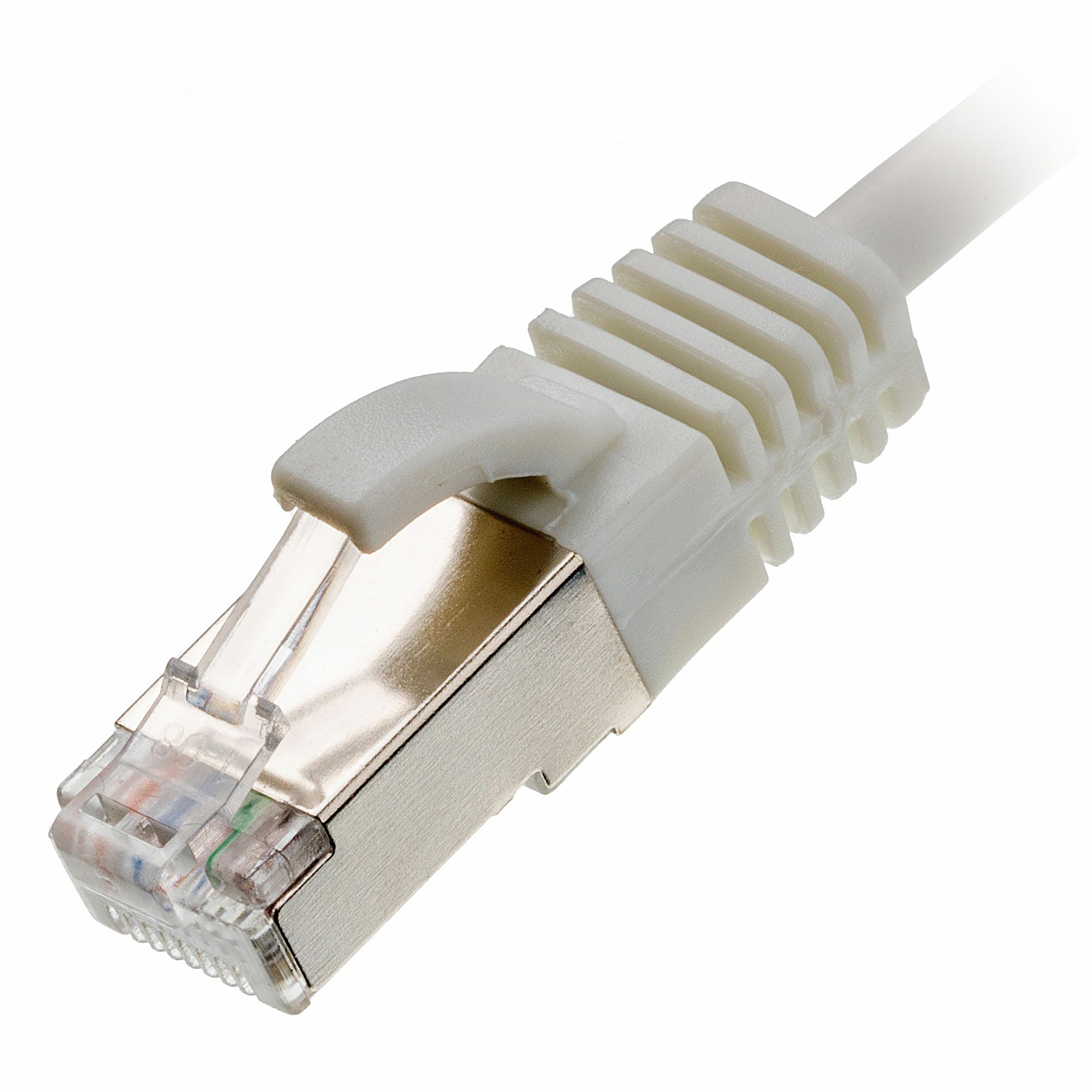 2.5m CAT6A Slim U/FTP Snagless Cable White LSZH 30AWG PoE++