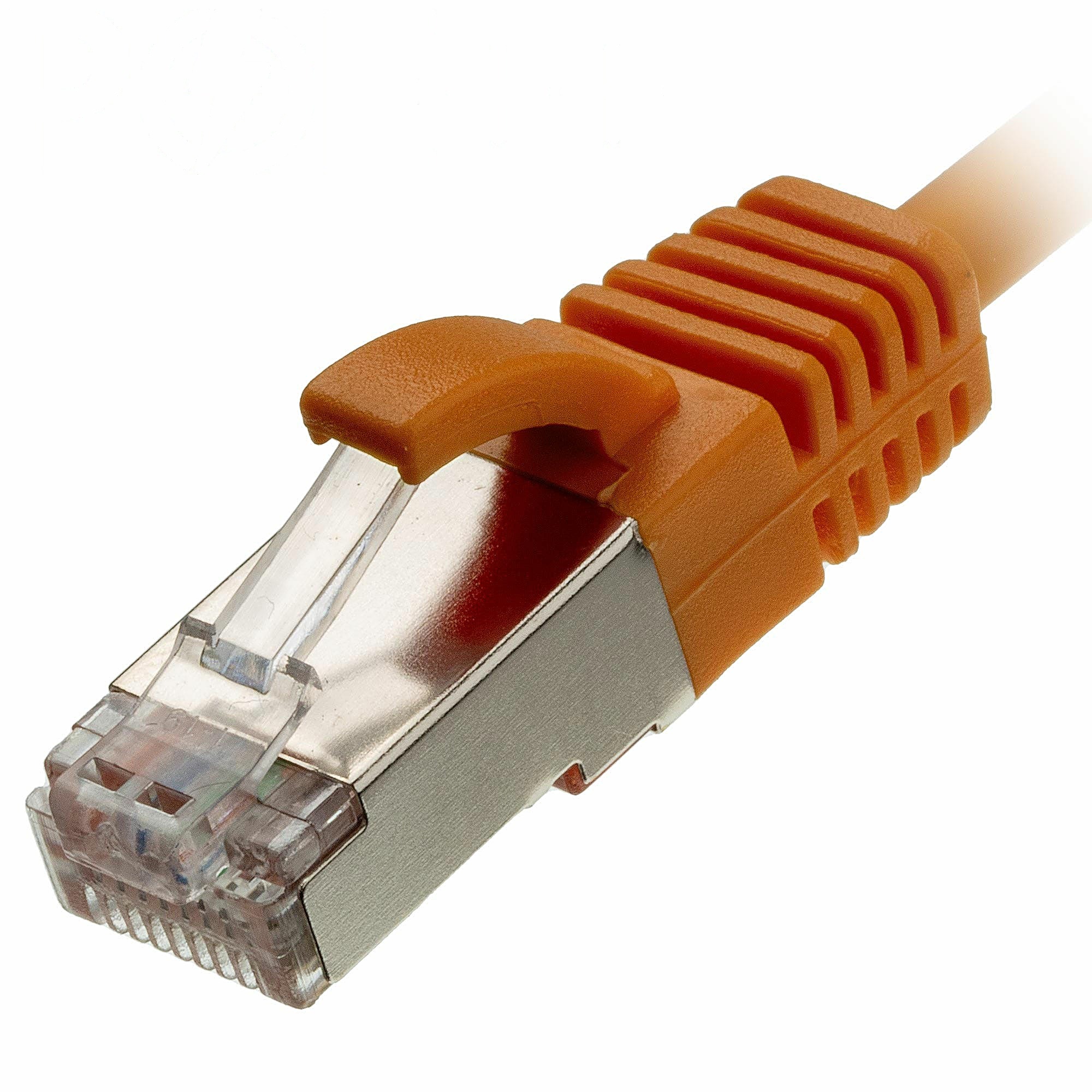 1m CAT6A Slim U/FTP Snagless Cable Orange LSZH 30AWG PoE++