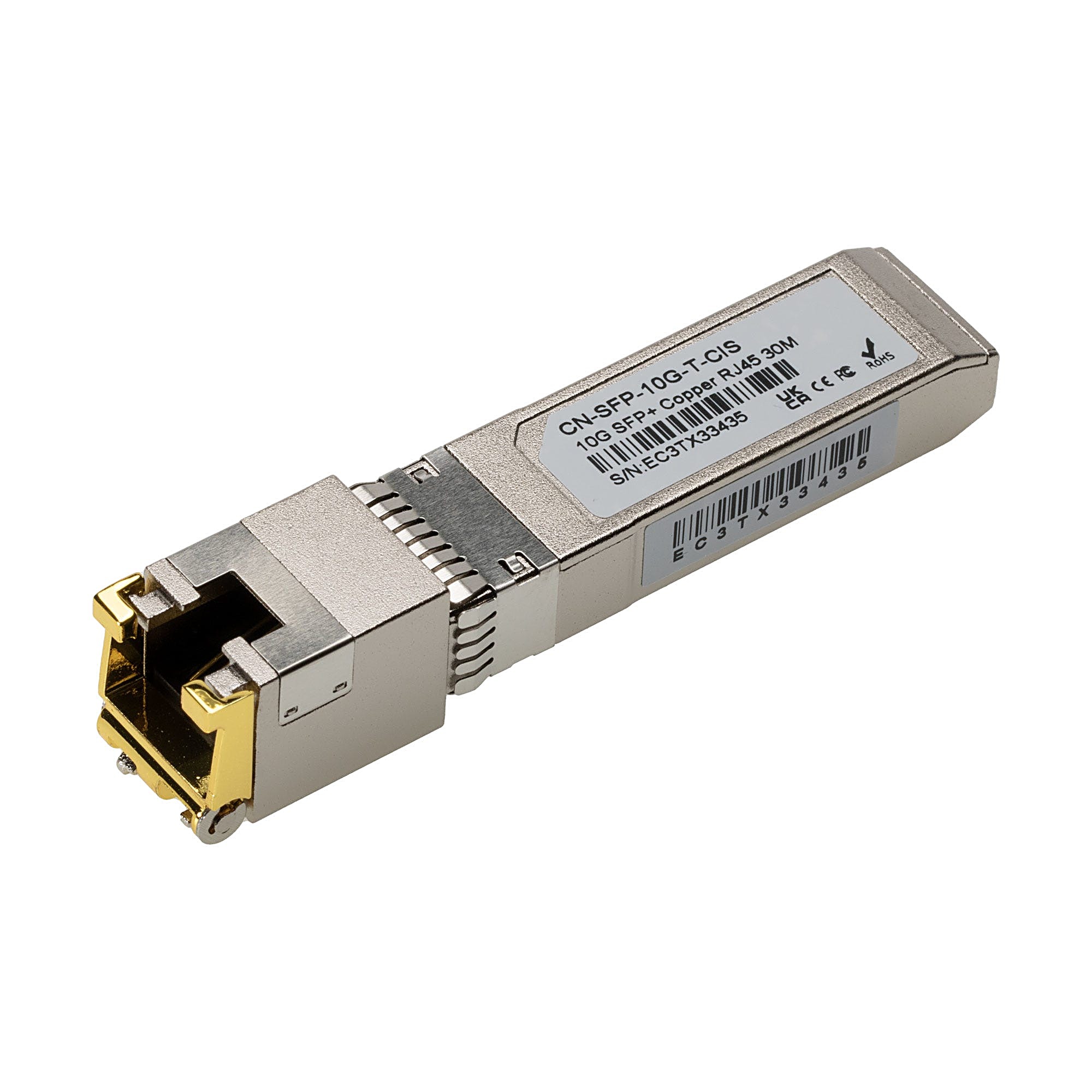 SFP+ 10GBASE-T Copper Module RJ45, 30m Reach, for Cisco