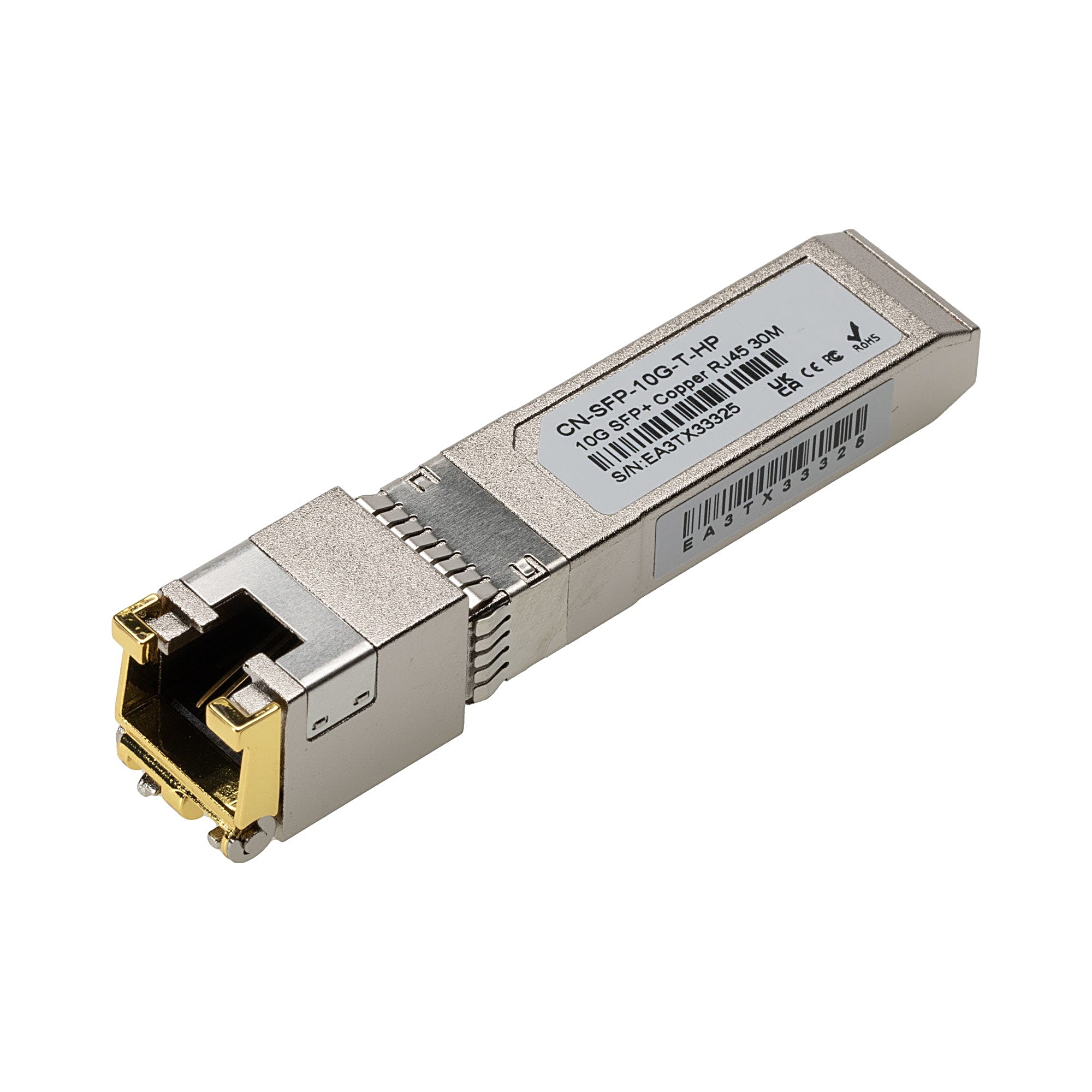 SFP+ 10GBASE-T Copper Module RJ45, 30m Reach, for HPE Aruba