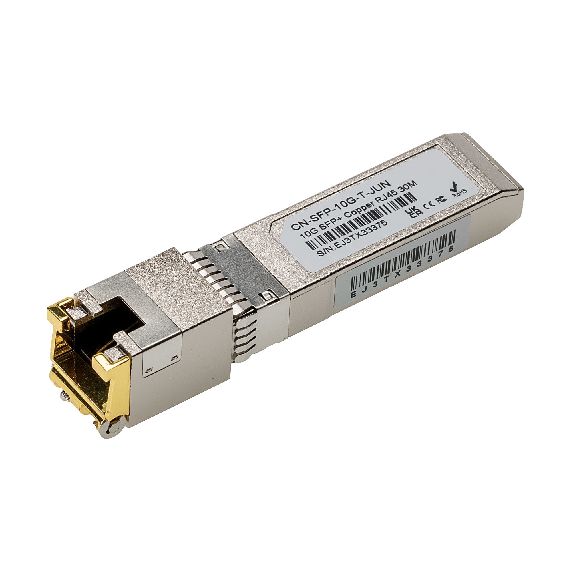 SFP+ 10GBASE-T Copper Module RJ45, 30m Reach, for Juniper