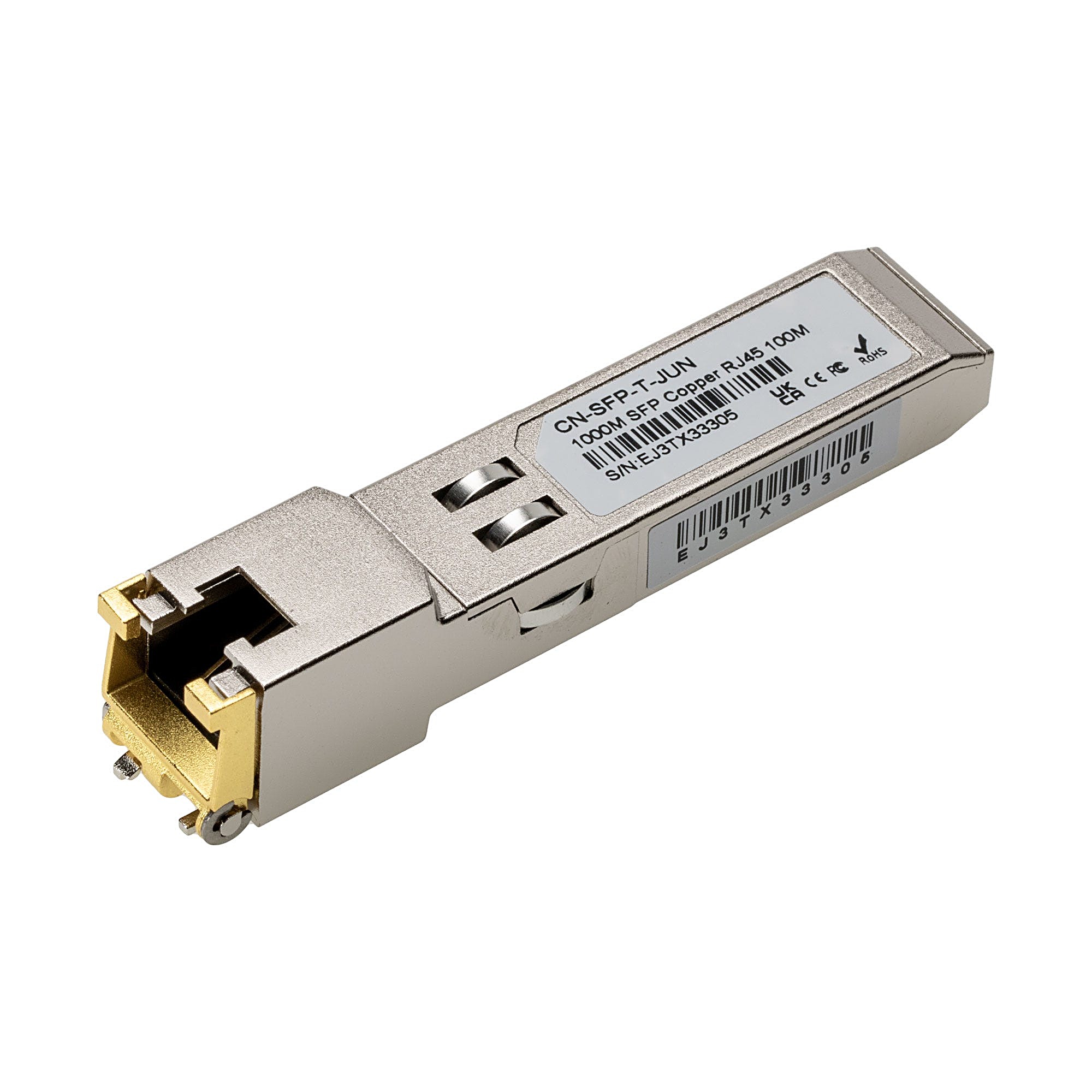 SFP 1000BASE-T Copper Module RJ45, 100m Reach, for Juniper