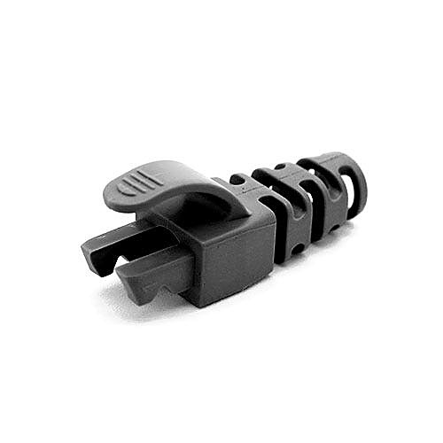Black Snagless RJ45 Boots, Cat6 6.5mm Cable, Pack of 50