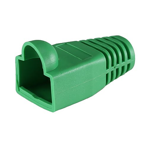 Green Bubble RJ45 Boots, Cat6A 6.5mm Cable, Pack of 50