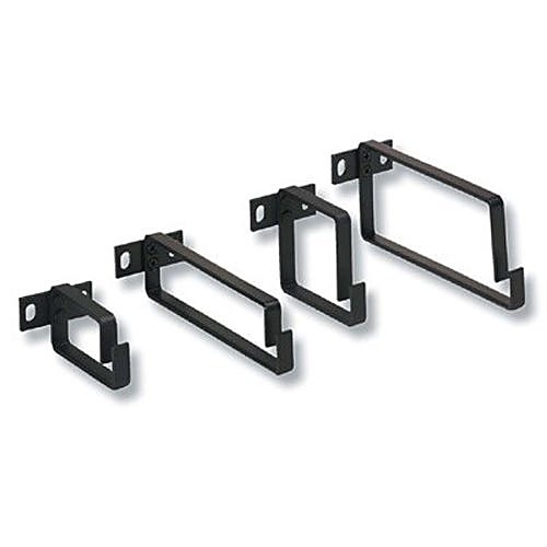 Vertical Cabinet Cable Ring, 100 x 75mm, Black