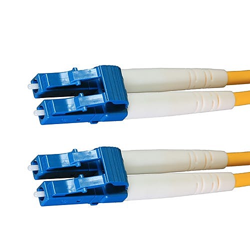 0.5m OS2 LC-LC Duplex Fibre Patch Lead Single Mode 9/125 Yellow