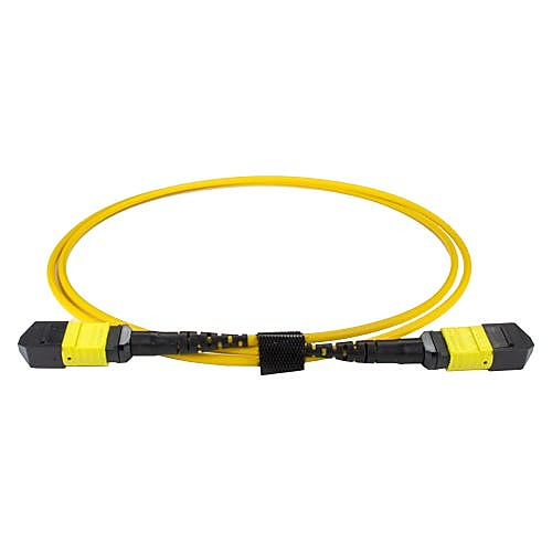 10m OS2 MPO-MPO 12 Fibre Trunk Cable Yellow