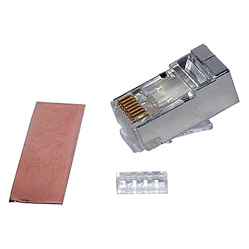 Shielded 3 Piece RJ45 Plugs for Cat6/Cat6A 7mm, Pack of 50