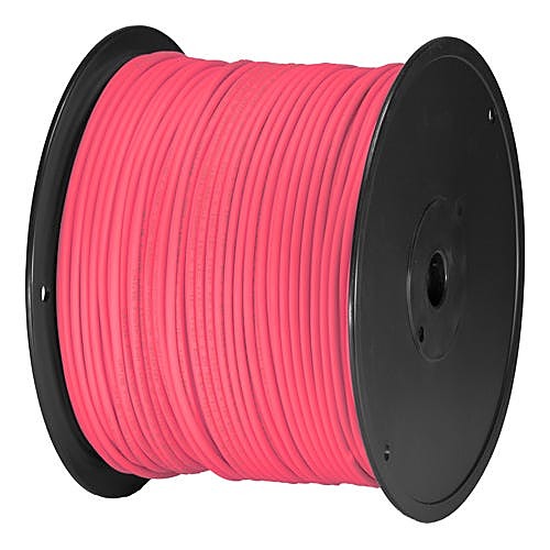 305m CAT6 U/UTP Stranded Network Cable Reel Pink PVC 24AWG