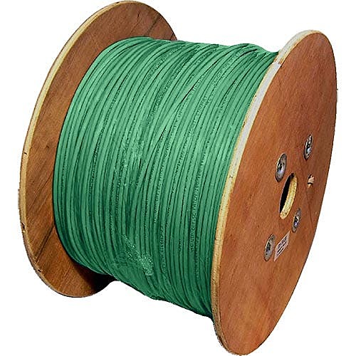 500m CAT5e U/UTP Stranded Network Cable Reel Green PVC 24AWG