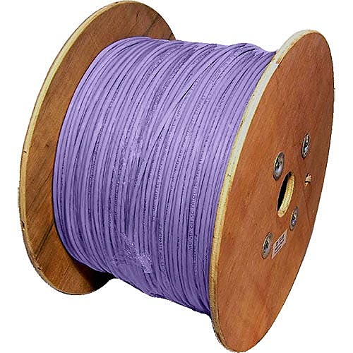 500m CAT5e U/UTP Stranded Network Cable Reel Violet LSZH 24AWG