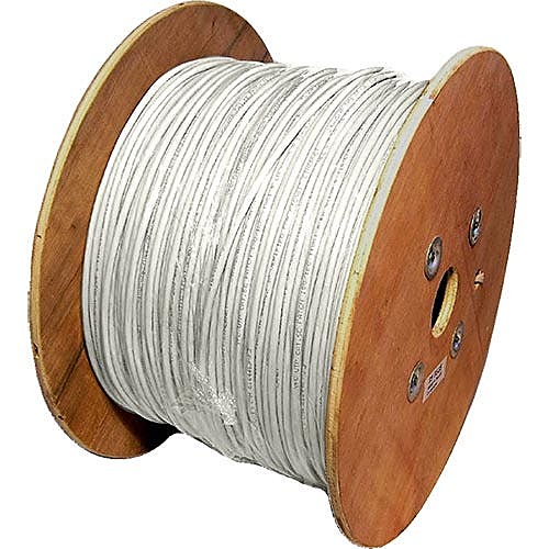 500m CAT5e U/UTP Stranded Network Cable Reel White PVC 24AWG