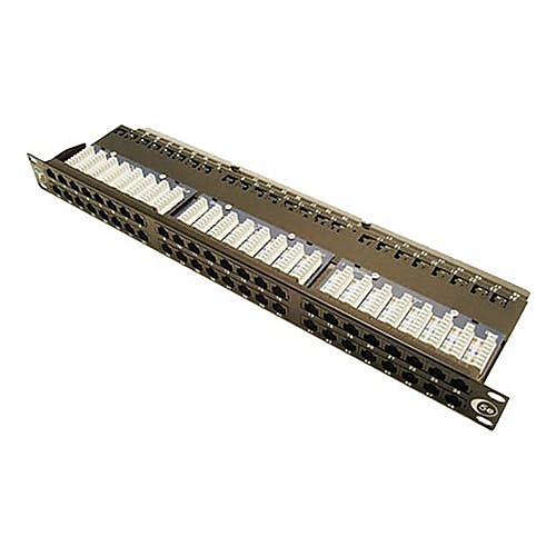 Cat5e Punch Down Patch Panel, 48 Port, 1U