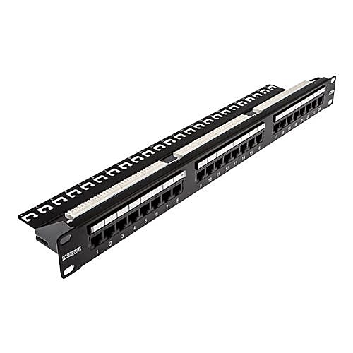 Cat5e Punch Down Patch Panel, 24 Port, 1U