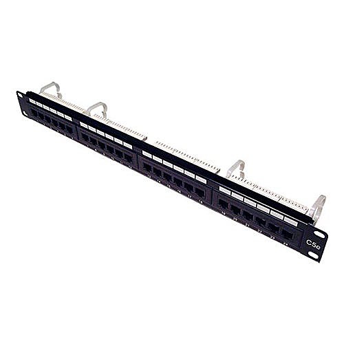 Cat5e Economy Patch Panel, 24 Port, 1U