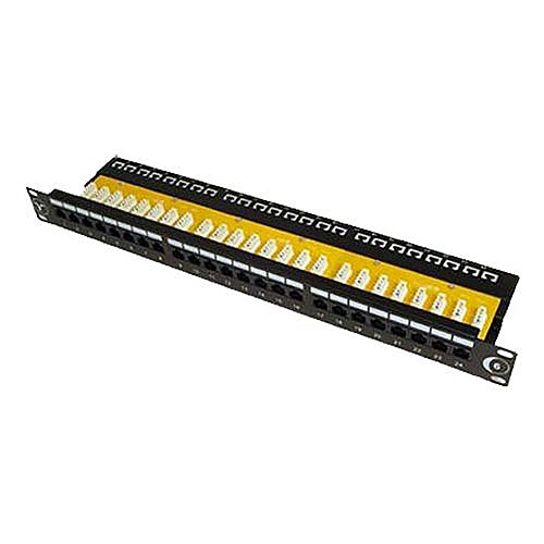 Cat6 Easy Punch Down Patch Panel, 24 Port, 1U