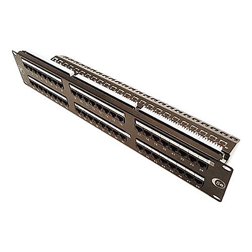 Cat5e Punch Down Patch Panel, 48 Port, 2U