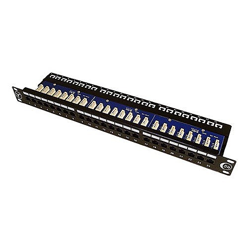 Cat5e Easy Punch Down Patch Panel, 24 Port, 1U