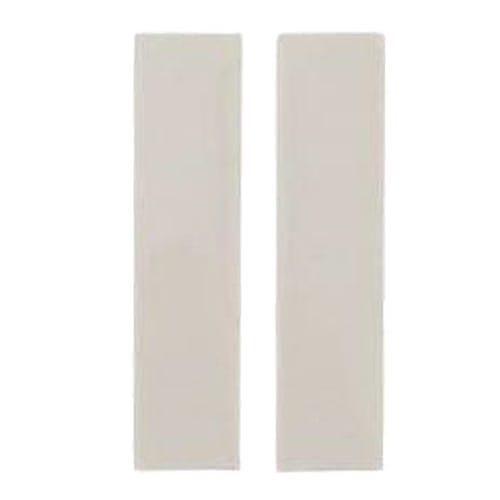 Euro Quarter Blanking Modules, 12.5 x 25mm, White, 2 Pack