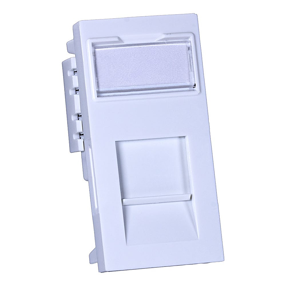 Cat5e Euro 25 x 50mm RJ45 Data Module, White