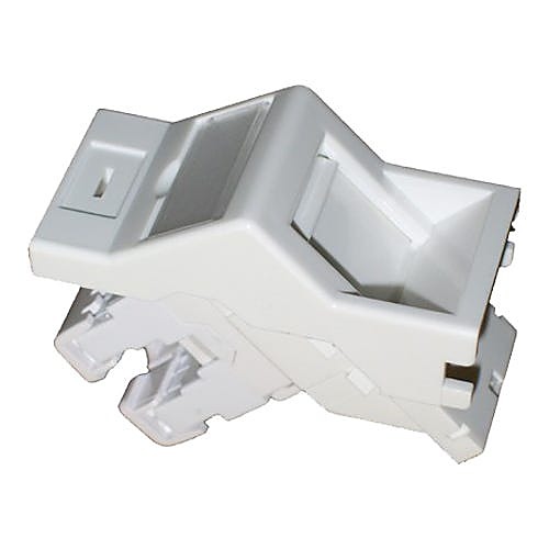 Cat6 Euro 25 x 50mm RJ45 Data Module, Angled, White