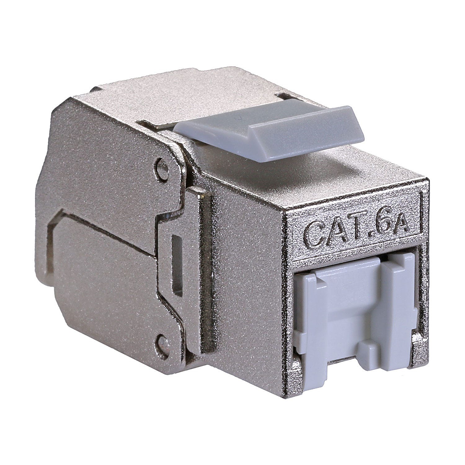 Shielded Cat6A RJ45 Keystone Jack, PoE++ Rated