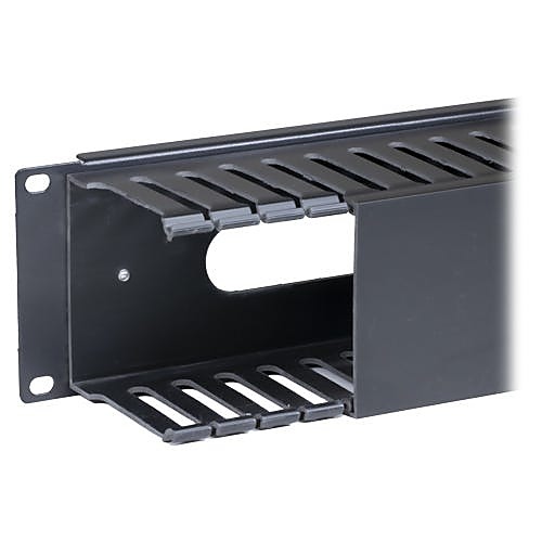Rack Cable Entry Panel, 2U, Plastic, Black