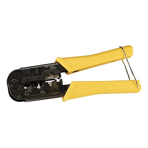 Crimper for RJ45, RJ12, RJ11 and RJ10 Plugs