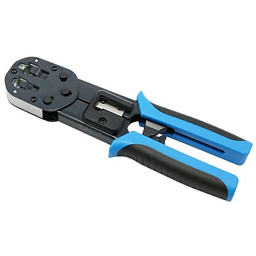 Ratchet Crimper for Pass-Through RJ45 Plugs