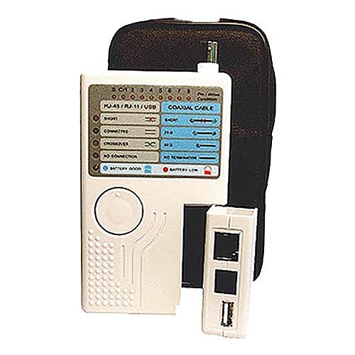 Multi Cable Tester, RJ45, RJ11, BNC and USB, with Remote