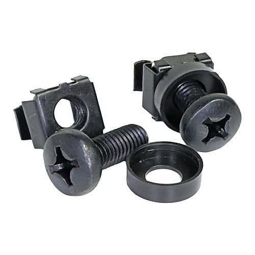 M6 Rack Cage Nuts, Black, Pack of 50