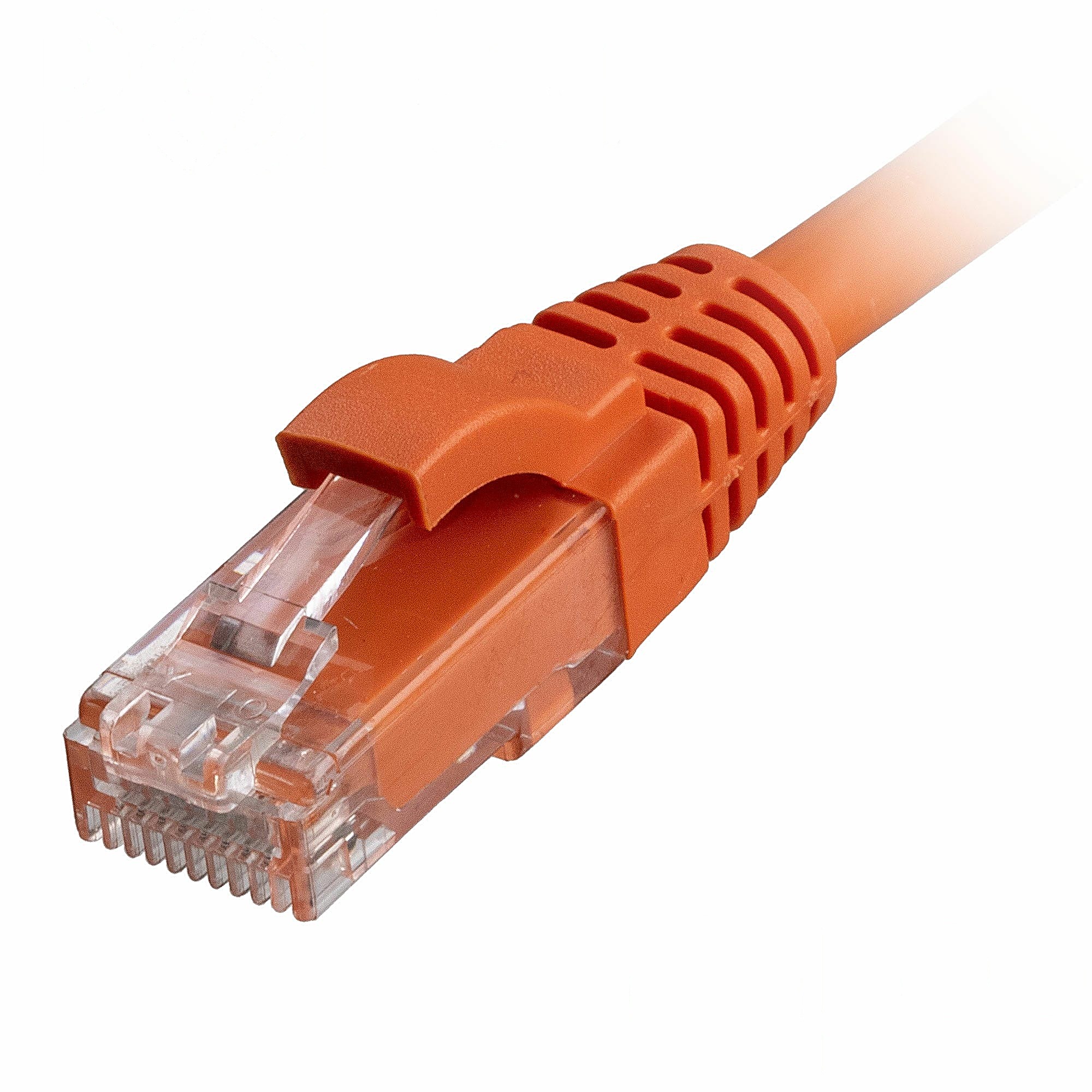 100 Pack 2m CAT6 U/UTP Snagless Network Cables Orange LSZH 24AWG