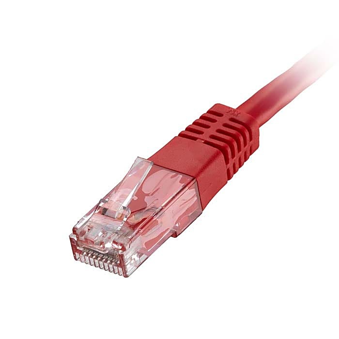 100 Pack of 3m CAT6 U/UTP Network Cables Red 24AWG