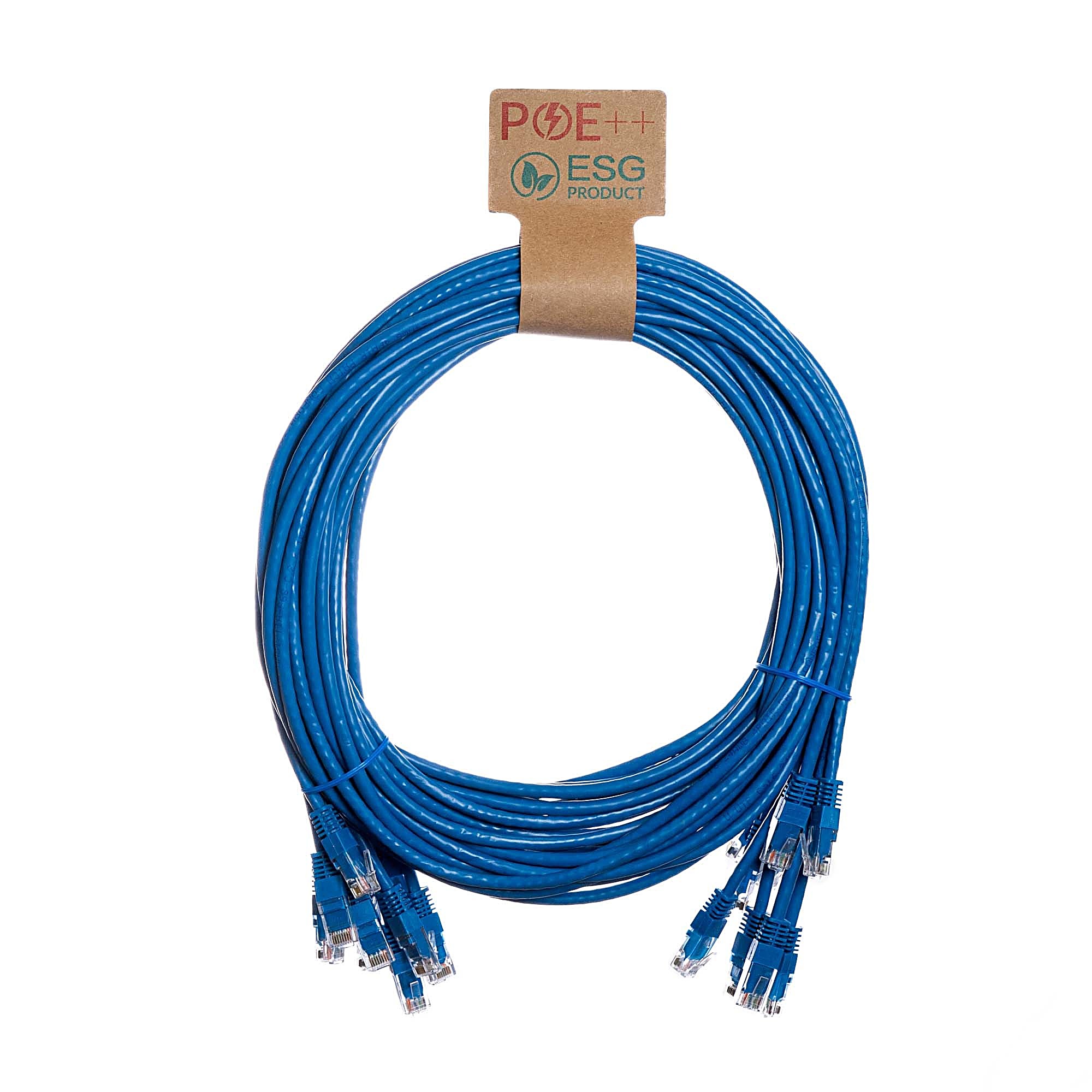 10 Pack of 3m CAT6 U/UTP Network Cables Blue 24AWG