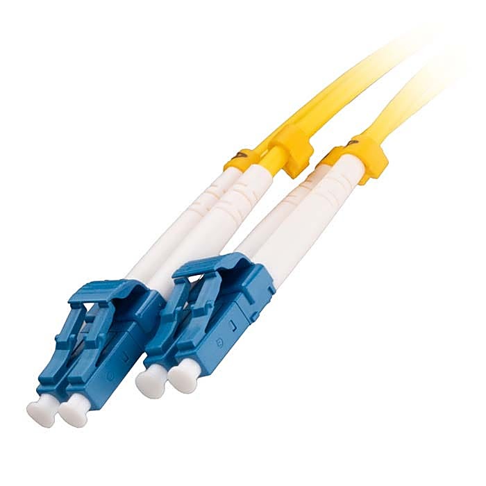 12 Pack 2m OS2 LC-LC Fibre Leads Single Mode 9/125 Yellow