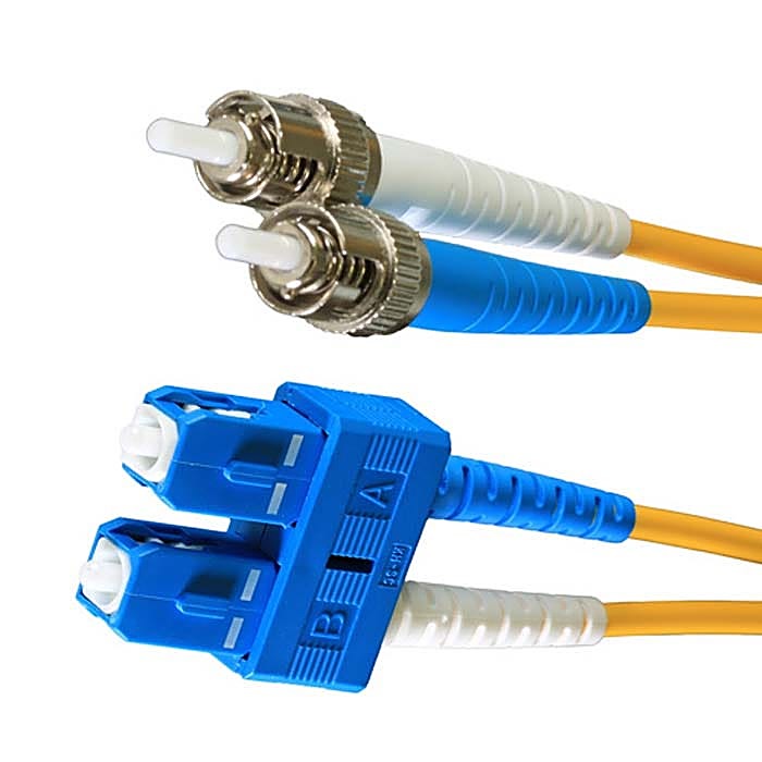 12 Pack 2m OS2 ST-SC Fibre Leads Single Mode 9/125 Yellow
