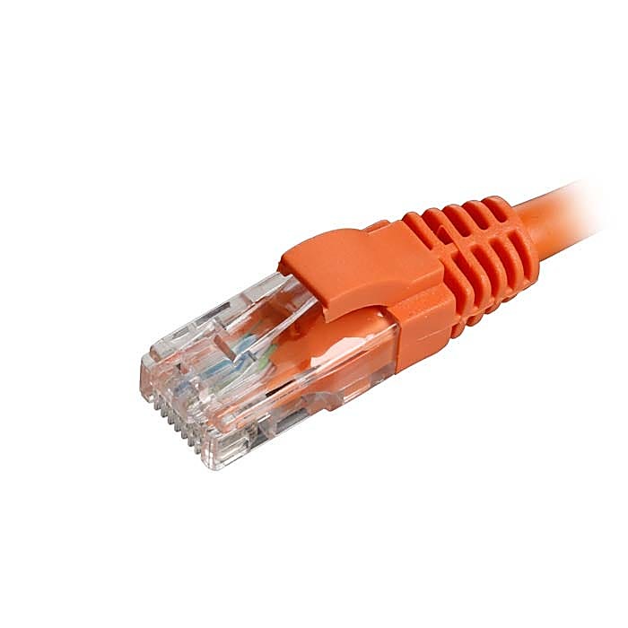 100 Pack 3m CAT5e U/UTP Snagless Cables Orange LSZH 26AWG
