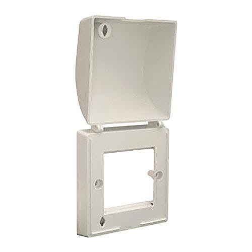 Tamperproof Faceplate, Single Gang, White