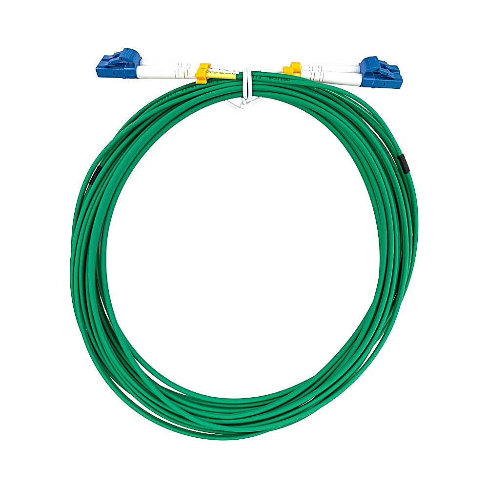 6m OS2 LC-LC Duplex Fibre Patch Lead Single Mode 9/125 Green