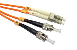 1m OM2 Fibre Optic Network Cable LC-ST orange 50/125