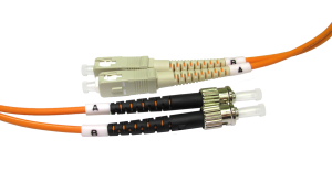 2m OM2 Fibre Optic Network Cable ST-SC orange 50/125