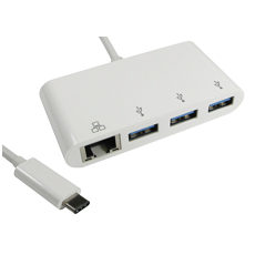USB Type C to USB3 3 Port Hub Plus Ethernet RJ45